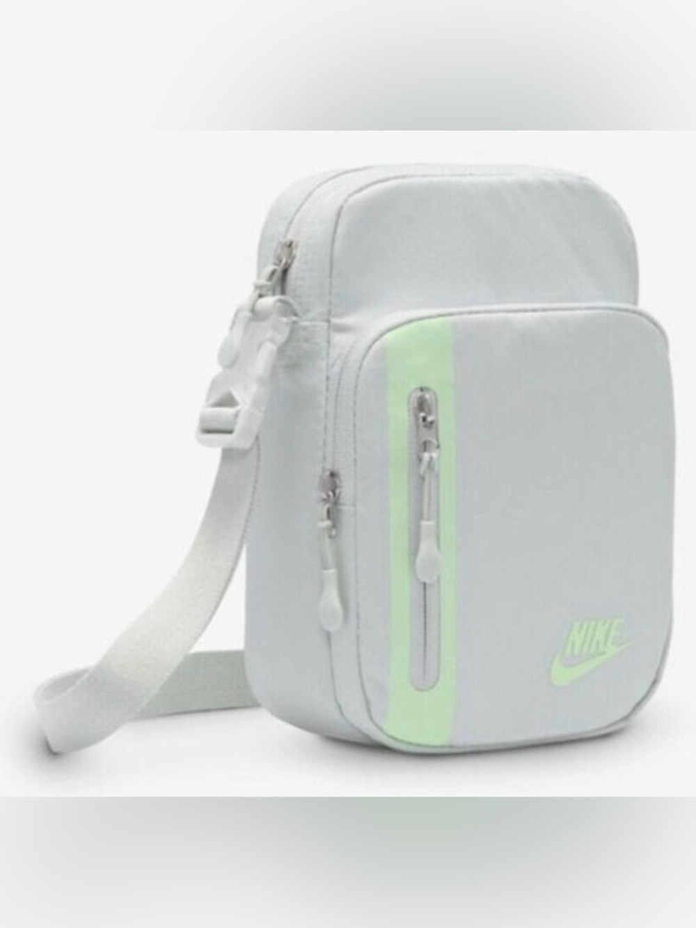 Nike Light Blue Crossbody Bag with Mint Green Accent